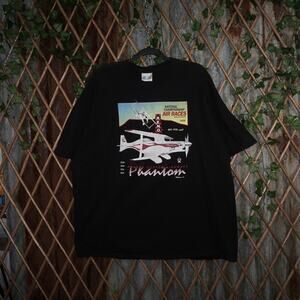 XXL - Vintage / Y2K ABERLE aircraft phantom race 00s t-shirt